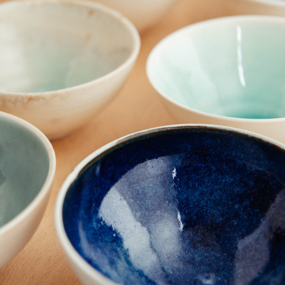 Paula Ruuttusen keraamisia käsintehtyjä kulhoja